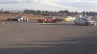 ΣΟΚ: Αυτοκίνητο έπεσε σε θεατές σε αγώνες στην Τρίπολη (ΒΙΝΤΕΟ)