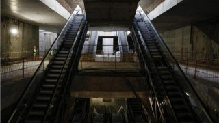 Αγιασμός στον σταθμό «Σιντριβάνι» του μετρό Θεσσαλονίκης