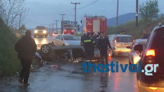 Θεσσαλονίκη: Δείτε φωτογραφίες από το θανατηφόρο τροχαίο στη Θέρμη