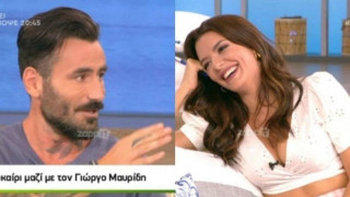 Ο Γιώργος Μαυρίδης «ζαλίστηκε» από το... ντεκολτέ της Νικολέττας Ράλλη