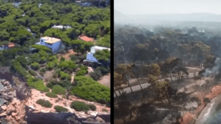 Μάτι: Το πριν και το μετά,      μέσα από drones (ΒΙΝΤΕΟ)